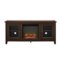 Walker Edison - Traditional Two Glass Door Fireplace TV Stand for Most TVs up to 65" - Espresso-Front_Standard 