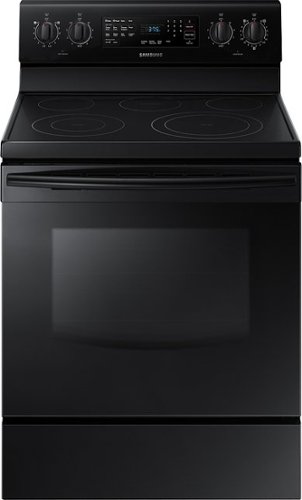  Samsung - 5.9 Cu. Ft. Self-Cleaning Freestanding Electric Convection Range - Black