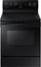 Samsung - 5.9 Cu. Ft. Self-Cleaning Freestanding Electric Convection Range - Black-Front_Standard