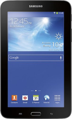 Samsung - Refurbished Galaxy Tab 3 Lite - 7" - 8GB - Dark Gray-Front_Standard 