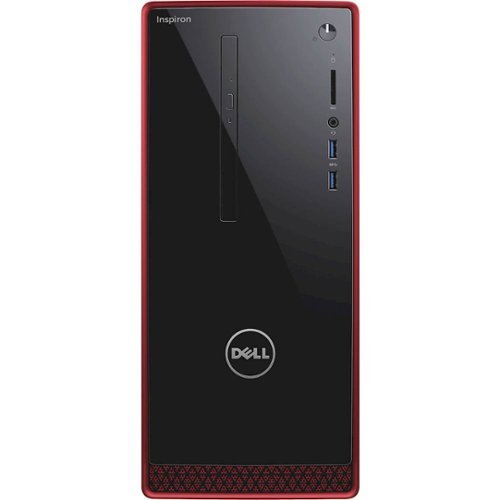  Dell - Inspiron Desktop - Intel Core i7 - 16GB Memory - 2TB Hard Drive - Black/Red Trim
