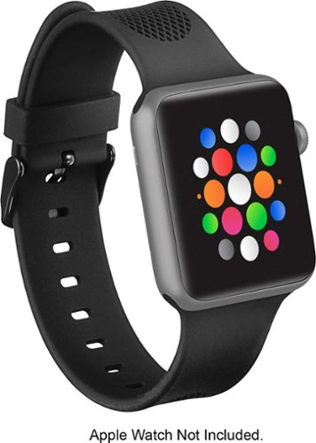  Insignia™ - Sport Strap for Apple Watch 42mm (Series 1-8) and Apple Watch Ultra 49mm - Black