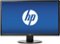 HP - 24" LED HD Monitor (DVI, HDMI, VGA) - Black-Front_Standard 