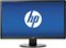 HP - 24" LED HD Monitor (DVI, HDMI, VGA) - Black-Front_Standard