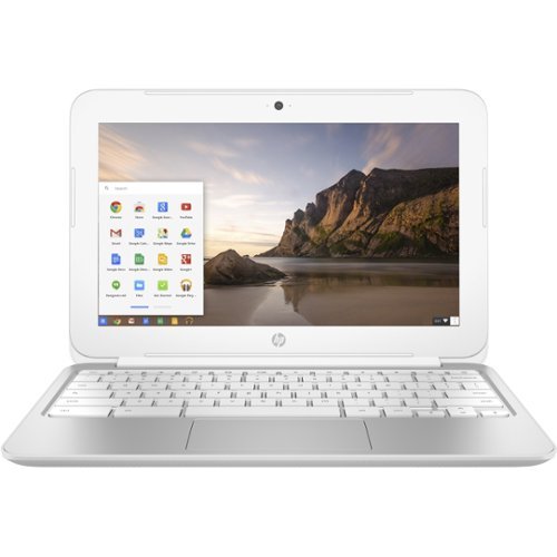 HP - 11.6" Chromebook - Intel Celeron - 2GB Memory - 16GB eMMC Flash Memory - Black-Front_Standard