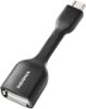 Insignia™ - OTG (On The Go) Micro USB-to-USB Type-A Adapter Cable - Black-Angle_Standard