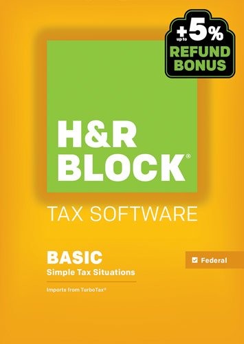  H&amp;R Block Tax Software Basic (Tax Year 2015)