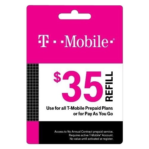  T-Mobile - $35 Prepaid Refill Card