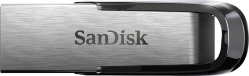 SanDisk - Ultra Flair 32GB USB Type A Flash Drive - Brushed Silver/Black