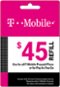 T-Mobile - $45 Prepaid Refill Card-Front_Standard