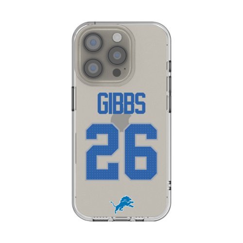 Keyscaper - NFL - Jahmyr Gibbs Detroit Lions iPhone Clear Case - 13 mini - Multicolor-Front_Standard 