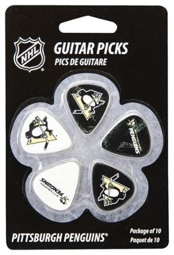  Woodrow - Pittsburgh Penguins Guitar Picks (10-Pack) - Yellow/Black/White