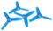 Digipower - Propellers for Parrot Bebop Drones (4-Pack) - Blue-Front_Standard