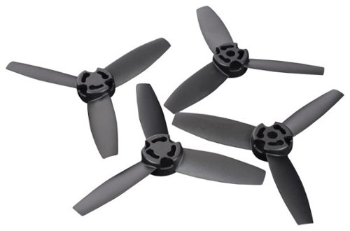 Digipower - Propellers for Parrot Bebop Drones (4-Pack) - Black-Front_Standard 