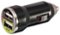 Bracketron - Dual-USB Vehicle Charger - Black-Front_Standard