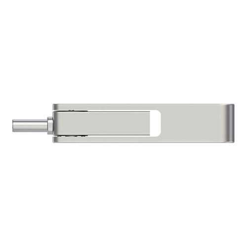 PNY 128GB DUO LINK USB 3.2 Type-C Dual Flash Drive - Silver GLOBAL SHIPPING