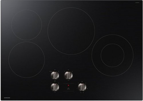  Samsung - 30&quot; Built-In Electric Cooktop with 4 Burners and ENERGY STAR Certified - Black