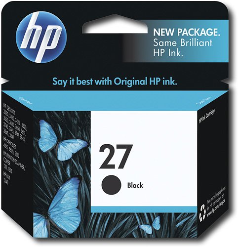  HP - 27 Black Original Ink Cartridge - Black
