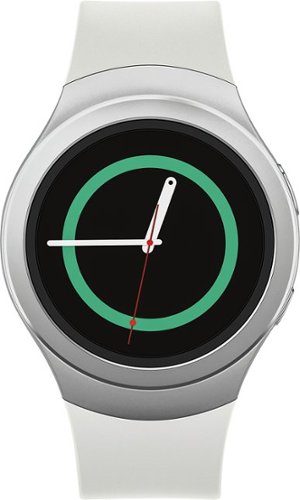  Samsung - Gear S2 Smartwatch 52mm Stainless Steel AT&amp;T - White Plastic