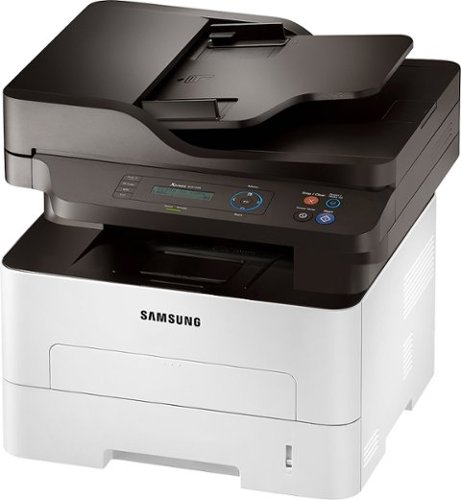  Samsung - SL-M2875DW Black-and-White All-In-One Printer - Gray