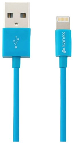 Kanex - Apple MFi Certified 4' Lightning-to-USB Charge-and-Sync Cable - Blue