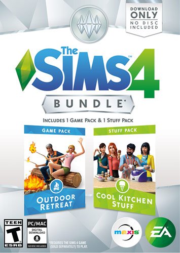  The Sims 4 Outdoor Retreat &amp; Cool Kitchen Bundle - Windows [Digital]