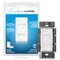 Lutron - Caseta Smart Dimmer Switch, 150W LED/600W Incandescent, for Wall and Ceiling Lights - White-Front_Standard