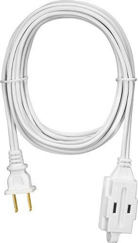  Insignia™ - 10' 3-Outlet Extension Power Cord - White