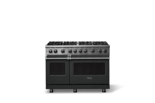 Viking - 6.1 Cu. Ft. Professional 5 Series Freestanding Double Oven Gas Convection 8 Burner Range - Antique Bronze-Front_Standard 