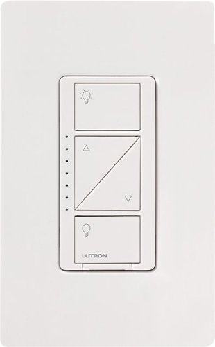  Lutron - Caseta Wireless Smart Lighting Dimmer Switch for Wall and Ceiling Lights - Light Almond