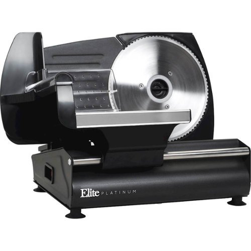 Elite Platinum - Electric Food Slicer - Black-Angle_Standard 
