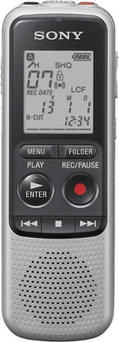 Sony - BX Series Digital Voice Recorder - Silver