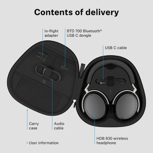 Sennheiser HDB 630 Around-the-ear Bluetooth Wireless Headphones - Black WHERE TO BUY