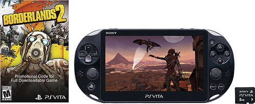  Sony - PlayStation Vita (Wi-Fi) Borderlands 2 Limited Edition Bundle - Black