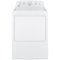 GE - 6.2 Cu. Ft. Electric Dryer - White on White-Front_Standard