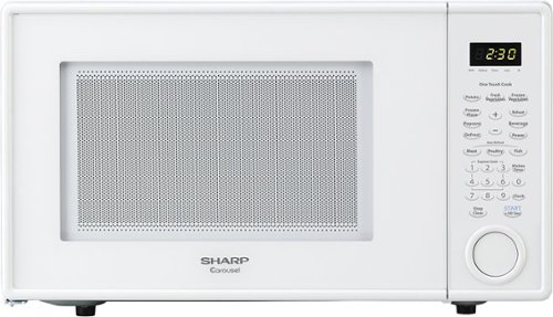  Sharp - 1.1 Cu. Ft. Mid-Size Microwave - White