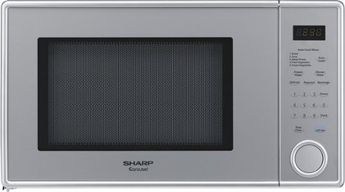  Sharp - 1.1 Cu. Ft. Mid-Size Microwave - Silver