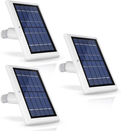 Wasserstein - Mountable Solar Panels for Arlo Essential and Essential XL Spotlight Security Cameras (3-Pack) - White-Front_Standard 