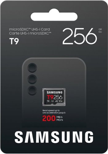 Samsung microSDXC T9 256GB, Read/Write Speeds Up to 200/130 MB/s
