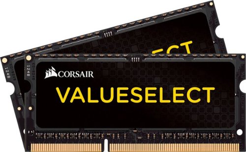 CORSAIR - ValueSelect 16GB (2PK x 8GB) 1333MHz DDR3 C9 So-DIMM Laptop Memory - Multi
