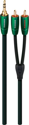 AudioQuest - Evergreen 6.6' 3.5mm-to-RCA Interconnect Cable - Green