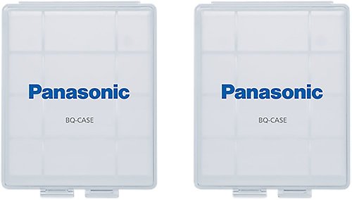  Panasonic - eneloop Battery Case (2-Pack) - Clear