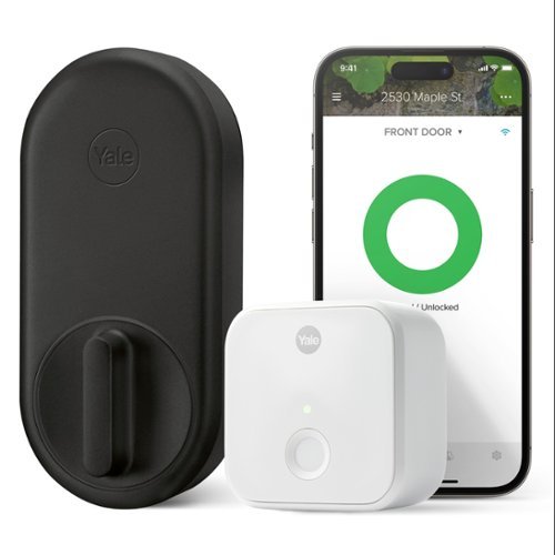 Yale - Approach™ Retrofit Apartment Lock, Black Key-Free Smart Entry Door Lock with Wi-Fi