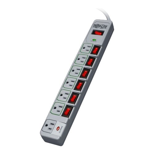  Tripp Lite - Eco-Surge 7-Outlet Surge Protector - Cool Gray