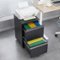 GOODSILO - 2-Drawer Locking File Cabinet - Mobile Under Desk Filing for Letter/Legal/A4 - Home Office Storage - Black-Front_Standard