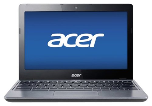 Acer - 11.6" Chromebook - Intel Celeron - 2GB Memory - 16GB Solid State Drive - Granite Gray