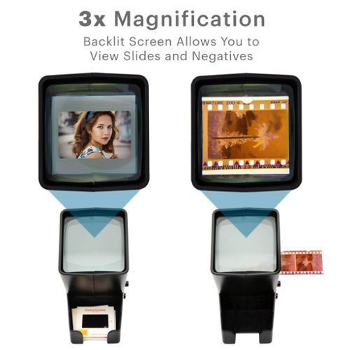Kodak 35mm Slides & Film Negatives - Battery Operation, 3X Magnification, LED Lighted Viewing - Black HOW TO BUY