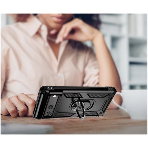 SaharaCase Military Kickstand Series with Belt Clip Case for Google Pixel 7 - Black BUY ONLINE