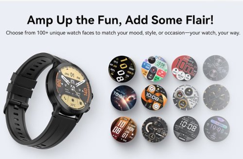 IMIKI Xplorer Pro GPS Smartwatch, 6 Satellite Positioning, Stainless Steel Body, 1ATM Waterproof, 450mAh, 1.6 AMOLED Display - Black BUY IN UAE