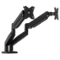 j5create - Ergonomic Dual Monitor Desk Mount for Most 17” -32” Monitors - Black-Front_Standard